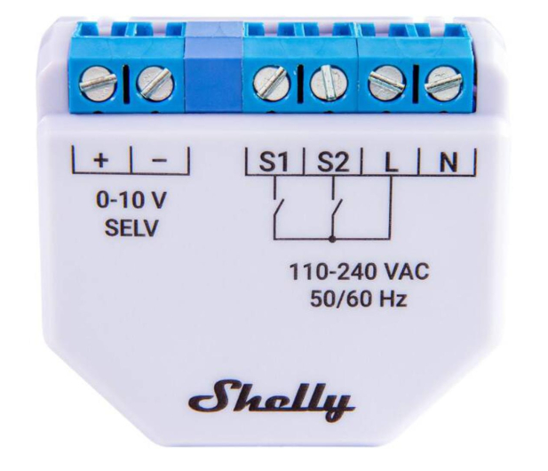 Shelly Inteligentny Ściemniacz światła WiFi Plus 0-10V Dimmer - 1268947 - zdjęcie 2